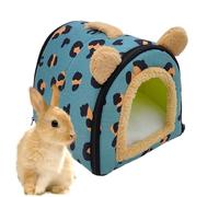 Generisch Maison de couchage pour cochon d'Inde, Maison douce et chaude pour hamster | Accessoires pour petits animaux pour dormir, se reposer, jouer, se cacher à l'intérieur et à l'extérieur Enclos