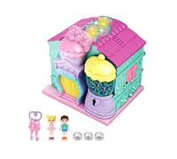 Generisch Maison de poupée pour enfants, maison de jeu château rose meubles de maison de jeu