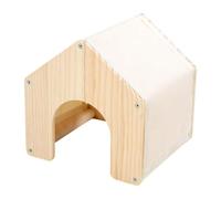 Generisch Maison hérisson en bois pour petits animaux | Cachette pour chinchilla - Convient pour hamster, souris de course du désert, hamster nain, cochon d'Inde, chinchilla