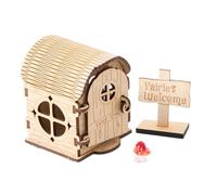 Generisch Maisons de jardin féerique - Kit de bricolage pour travaux de construction en bois - Maison de fées fabriquée à la main - Pour la maison, les vacances, les événements, les fêtes, le rebord