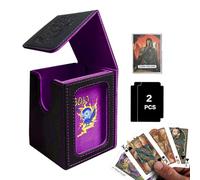 Generisch Mallette de jeu de cartes, rangement pour plus de 100 cartes, récipient de grand volume pour présentation de collection, fêtes d'anniversaire, foires