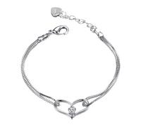 Generisch Maman Bracelet Perle Choix Bijoux Shaped Bracelet For Women And Advanced Bracelet Perlé Valentin Petite 4 Anneaux (A, A)