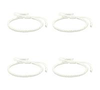 Generisch Mamie Avec Bracelet Message Inoxydable Classique Bracelet Bracelets For Mens Womens Choix Rose Anneaux (White*4, One Size*4)