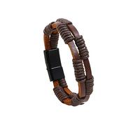Generisch Mamie Bracelet Perle Anneaux antique tissé à la main Fermoir magnétique à la et populaire en Europe et en Amérique Phrases De Bracelet Valentin Naturelle Bijoux (Brown, One Size)