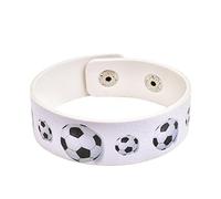 Generisch Mamie Phrases Rose Anneaux de fan de football édition commémorative Bracelet drapeau en cuir PU Messages Bracelet Couple Bijoux (C, One Size)