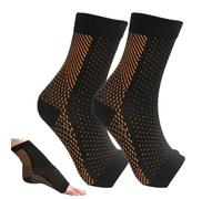 Generisch Manchette de compression de la cheville | Chaussettes de cheville anti-fatigue | de compression pour le soutien de la cheville/du talon, la gym, la randonnée, la course à pied