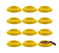 Generisch Mangeoire automatique pour cafards - Douze pièces - Mangeoire antidérapante pour terrariums - Mangeoire isopode, mini mangeoire pour mille-pattes, invertébrés nains, petits reptiles et