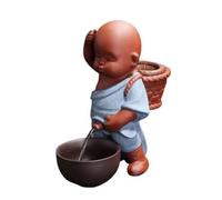 Generisch Manneken PIS Ensemble de Thé Petit Moine Tea Animaux de Compagnie Chinois Argile Violet Fait à la Main Ornement Maison et Bureau, Bleu, Petit