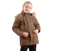 Generisch Manteau à manches longues pour nouveau-né et enfant - Imprimé dessin animé, marron, 9-10 ans