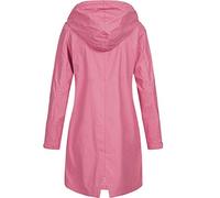 Generisch Manteau de bien-être pour femme - Manteau à capuche coupe-vent - Veste d'extérieur - Manteau de pirate pour femme, Rose, XL