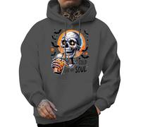 Generisch Manteau gothique pour femme - Sweat à capuche - Tenue punk - Hiver - Impression lune - Veste de transition - Streetwear - Sweat à capuche - Halloween - Cardigan - Costume steampunk