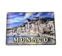 Generisch Marina, City Monaco Souvenir, Aimant de réfrigérateur Monaco, 8 x 5,5 cm, 1 pièce, Papier