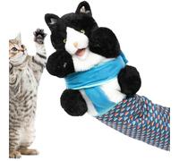 Generisch Marionnette à main pour chat - Jouet interactif pour chat - Jouet interactif en peluche pour animaux de compagnie - Activités de divertissement à la maison