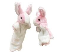 Generisch Marionnettes interactives pour tout-petits, A | Lot de 2 jouets en peluche en forme d'animal, poupées en peluche douce, spectacles de théâtre de poupée pour l'école