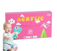Generisch Marqueur à eau pour enfants, stylos de peinture acrylique, marqueur de couleur permanent, 12/24/36 couleurs, marqueur à eau avec pointe douce, marqueur graffiti à séchage rapide pour toile
