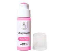 Generisch Marqueur acrylique - 60 ml, pointe de 18 mm de large, encre permanente imperméable, séchage rapide, forte opacité, couleur durable, outil d'art multi-surfaces pour Met