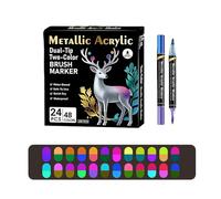 Generisch Marqueur aquarelle à pointe bicolore, marqueur d'artiste pour œuvres d'art pour enfants et décorations artisanales, peinture, crayons artistiques, crayons aquarelle