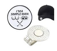 Generisch Marqueur de balle à clip - Bijou de golf magnétique pour chapeaux - Marqueur de balle d'entraînement, pour l'extérieur et l'intérieur - Drivingrange - Tournoi - Terrain de jardin