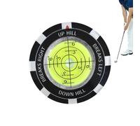 Generisch Marqueur de balle de lecture verte - Marqueur de balle précis avec niveau à bulle double face - Accessoire de golf - Outil d'aide au putting - Pour adultes, professionnels, débutants