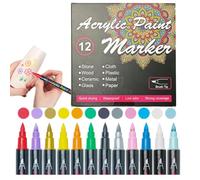 Generisch Marqueurs pour la peau - 12 points lavables sans danger pour la peau | Fournitures de coloriage pour croquis Art Scribes Set ? Marqueurs lavables | Pour femmes hommes adolescents étudiants