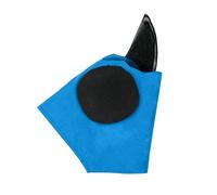 Generisch Masque anti-mouches pour cheval avec protection des oreilles - Protection solaire - Conduite calme - Élasticité en cas de charge des mouches (C, 24 x 24 cm)