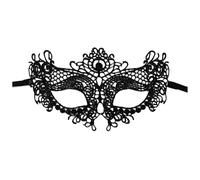 Generisch Masque de bal masqué pour femme - Classique - Couleur unie - Dentelle - Mascarade vintage - Masque de bal de fin d'année - Masque élégant pour les yeux - Pour Halloween, carnaval