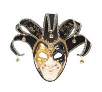 Generisch Masque de bal masqué pour femme - Élégante mascarade pour les fêtes de carnaval, les spectacles à l'ancienne - Événements sur le thème du carnaval (noir, taille unique)