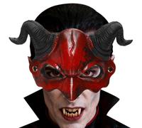 Generisch Masque effrayant - 28 x 17 cm - Accessoires de cosplay effrayants | Costume d'horreur - Masque d'Halloween - Accessoire de cosplay pour Halloween, club, festival, bal masqué, scène - Adultes
