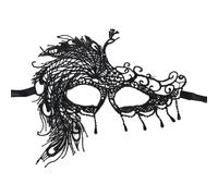 Generisch Masque en dentelle en forme d'animal - Accessoire de fête cosplay | Costume de masque noir pour carnaval, jeux de rôle, défilé de mode, concours de beauté, Nouvel An, mariage, séance photo et