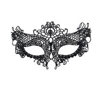 Generisch Masque en dentelle en forme d'animal - Accessoire de fête cosplay | Costume de masque noir pour carnaval, jeux de rôle, défilé de mode, concours de beauté, Nouvel An, mariage, séance photo et