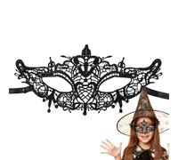 Generisch Masque en dentelle en forme d'animal - Accessoire de fête cosplay | Costume de masque noir pour carnaval, jeux de rôle, défilé de mode, concours de beauté, Nouvel An, mariage, séance photo et