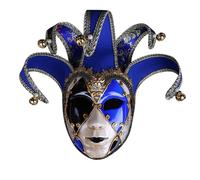 Generisch Masque intégral pour homme et femme - Multicolore - Masque de carnaval vénitien - Accessoire de festival - Accessoire pour bal masqué, carnaval, fête