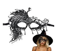 Generisch Masque pour les yeux en forme d'animal - Accessoire de fête | Costume de masque noir pour carnaval, jeux de rôle, défilé de mode, concours de beauté, Nouvel An, mariage, séance photo et