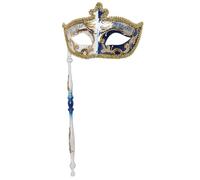 Generisch Masque vénitien élégant et maniable avec motif notes de musique pour carnaval, bal masqué et célébrations élégantes (BU1, taille unique)