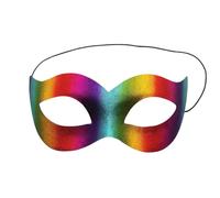 Generisch Masque vénitien masculin féminin tête plate demi-visage carnaval cosplay (multicolore, taille unique)