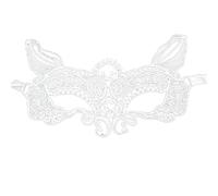 Generisch Masque vénitien pour femme - Couleur unie - Dentelle classique - Mascarade vintage - Masque de bal de fin d'année - Élégant masque de ballet - Masque de fête en dentelle pour mascarade