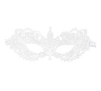 Generisch Masque vénitien pour femme - Couleur unie - Dentelle classique - Mascarade vintage - Masque de bal de fin d'année - Élégant masque de ballet - Masque de fête en dentelle pour mascarade