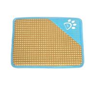 Generisch Matelas d'été 2026 pour animaux de compagnie comme surface de couchage douce et respirante pour une utilisation en intérieur par températures chaudes (bleu clair 3, L)