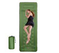 Generisch Matelas isolant gonflable pour camping | Avec 10,9 cm d'épaisseur et portable | Avec pompe à pied intégrée, tapis de couchage pour adultes pour la randonnée, les voyages, la voiture en plein