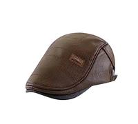 Generisch Max Cap Casquette réglable pour homme - Casquette de conduite - Casquette plate - Snapback - Courbé, marron, taille unique