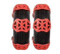 Generisch Menottes pour caoutchouc permanent de 165 à 245 mm, rouge | Aucune installation nocive, traction constante, matériau en caoutchouc, antidérapant, rapide, boulevards hivernaux