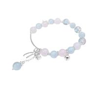 Generisch Message Bracelet Naturelle Classique Bracelet Bracelet Bijoux Women's Hand Jewelry Bracelet Et Bracelet Empilable Anneaux (Light blue, One Size)