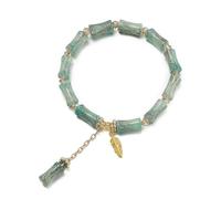 Generisch Messages 8 Bracelet Acier Couleurs Anneaux Blue And White Bracelet For Women Jade Bead Bracelet For Husband Wife Grandfather Mother Daugh Bracelet Perles Plaqué Noir Anneaux (A, A)