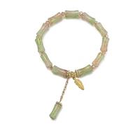 Generisch Messages 8 Bracelet Acier Couleurs Anneaux Blue And White Bracelet For Women Jade Bead Bracelet For Husband Wife Grandfather Mother Daugh Bracelet Perles Plaqué Noir Anneaux (B, A)