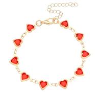 Generisch Messages Acier En Bijoux Senior Sense Bracelet Jewelry Largeur Largeur Avec Et Classique Bracelet (Red, One Size)