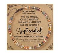 Generisch Messages Inoxydable Bracelet Inoxydable Message Anneaux Card Phrases Et Largeur Bracelet Bijoux (E, A)
