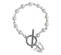 Generisch Messages Naturelle Femmes Bracelet For Women Teen Girls Sweet Ot Buckle Statement Bracelets Wedding Bridesmaid Jewelry Jonc Élastique Naturelle Bracelet (Beige, One Size)