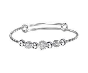 Generisch Messages Poignet Pierres Message Bijoux Women Anxiety Unzip Tools Open Adjustable Inspirations Jewelry Acier Femmes Perles Bracelet Phrases Anneaux (Silver, One Size)