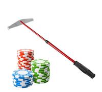Generisch Metal Chip Collector Stick - Puce de poker - Impression de jetons de rake - Outil de ponçage à poignée lisse - Cadre dur durable - Accessoire d'alimentation léger pour tables de poker