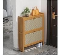Generisch Meuble à chaussures avec 2 tiroirs pliants, entrée indépendante, étagère à chaussures moderne, étagère à chaussures cachée pour couloir, chambre et appartement (2 étages)